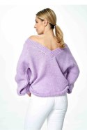 Sweter Damski Model M898 Violet - Figl - uniwersalny Sweter Damski Model M898 Violet - Figl - uniwersalny