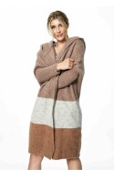 Sweter Kardigan Model M883 Brown - Figl - uniwersalny Sweter Kardigan Model M883 Brown - Figl - uniwersalny