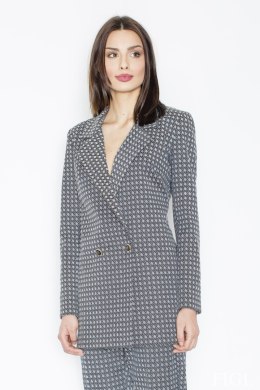Żakiet Model M437 Grey/Wzór - Figl - s