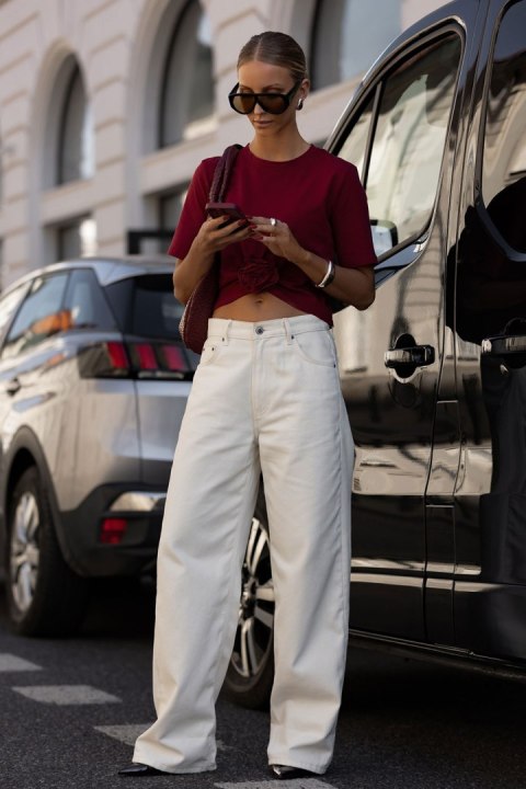 Bluzka Model Elvie B56 Bordo - IVON - M