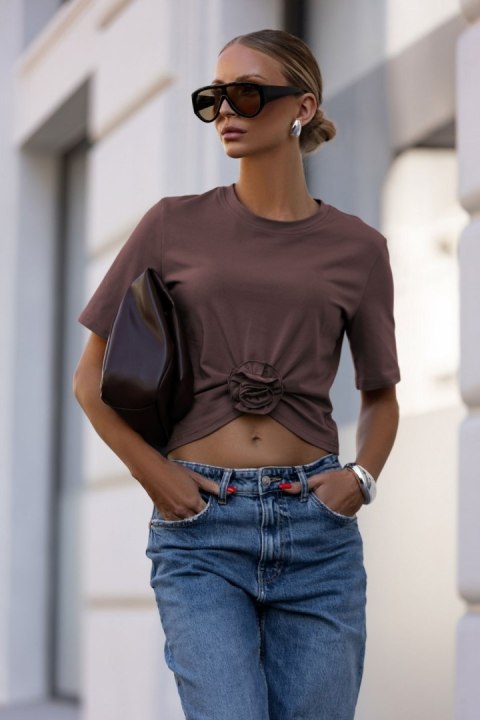 Bluzka Model Elvie B56 Mleczna Czekolada - IVON - M