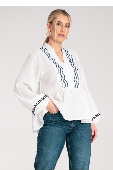 Bluzka Model M1192 White - Figl - S/M