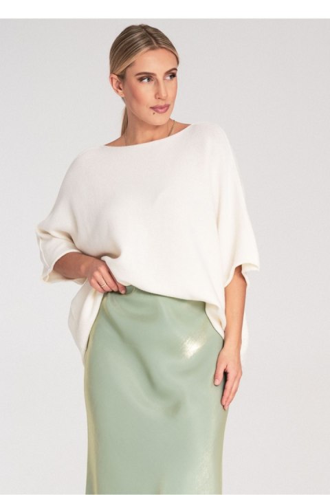 Sweter Damski Model M1102 Ecru - Figl - uniwersalny