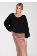 Sweter Damski Model M1108 Black - Figl - uniwersalny