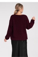 Sweter Damski Model M1108 Bordo - Figl - uniwersalny