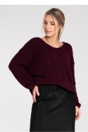 Sweter Damski Model M1108 Bordo - Figl - uniwersalny