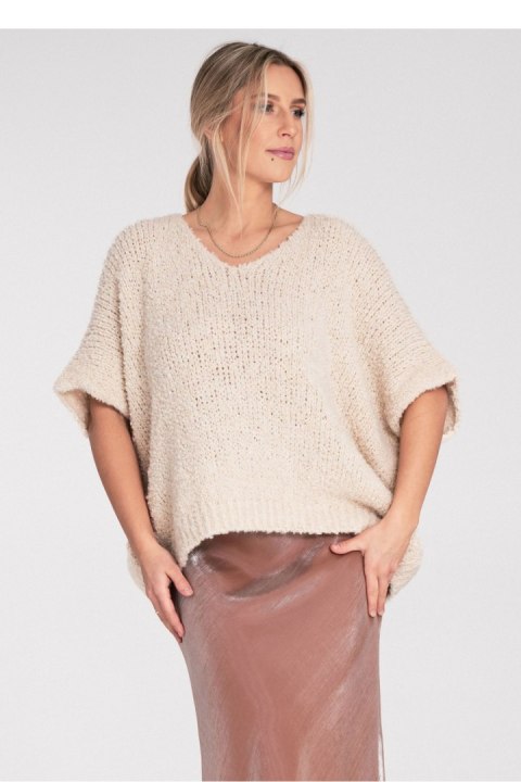 Sweter Damski Model M1109 Beige - Figl - uniwersalny