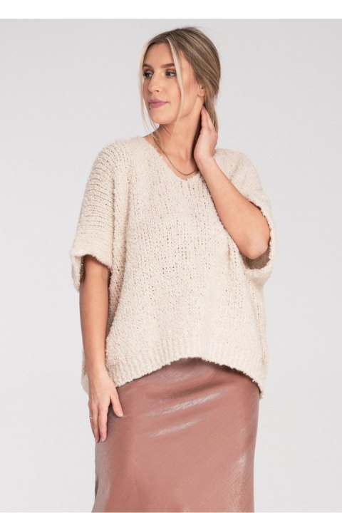 Sweter Damski Model M1109 Beige - Figl - uniwersalny