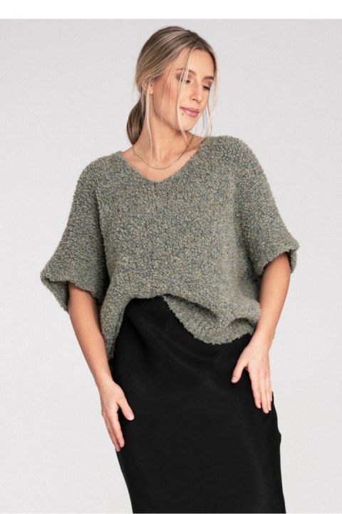 Sweter Damski Model M1109 Green - Figl - uniwersalny