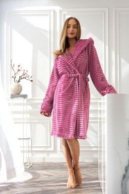 Szlafrok Damski Model 2416 Robin Wiśnia - L&L collection - XL