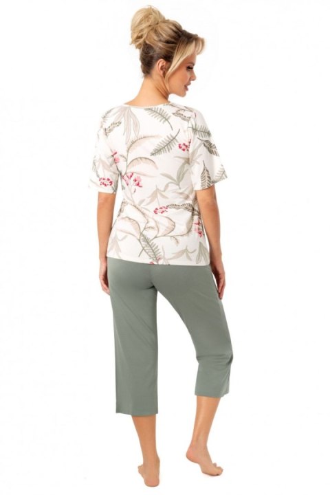 Piżama Damska Model Michelle 3/4 Light Beige - Donna - M