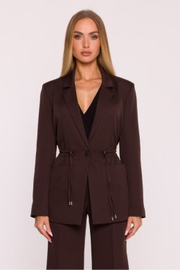 Marynarka Damska Model MOE873 Brown - Moe - XXL