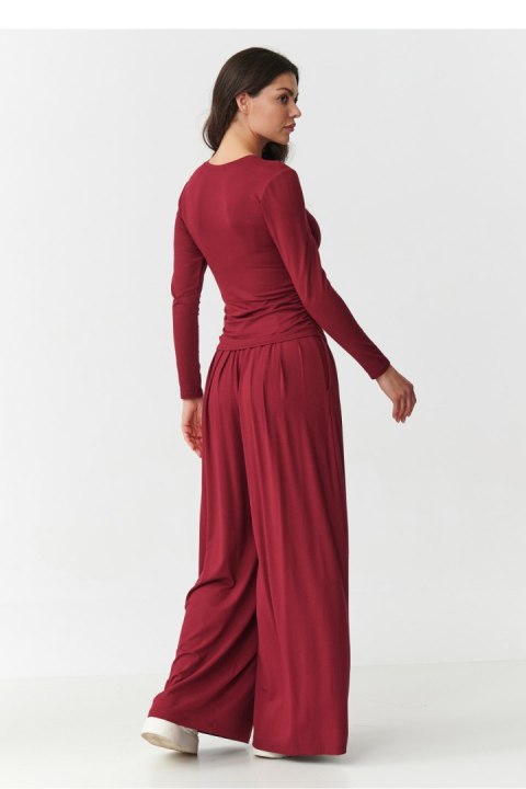 Spodnie Komplet Model M892 Bordo - Makadamia - 36