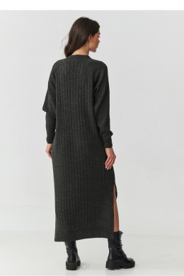 Sukienka Model S161 Grafit Melange - Makadamia - uniwersalny
