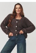 Sweter Damski Model C2 Czekolada - Makadamia - uniwersalny