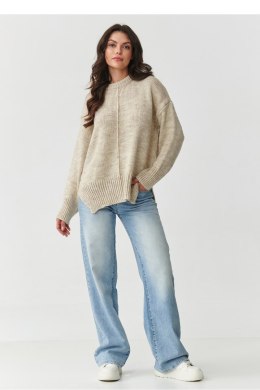 Sweter Damski Model S159 Beige Melange - Makadamia - uniwersalny
