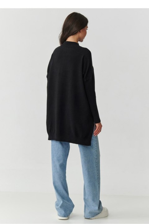 Sweter Damski Model S164 Black - Makadamia - uniwersalny