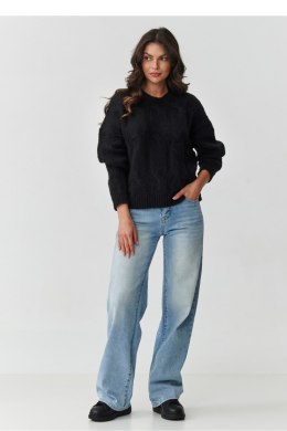 Sweter Damski Model S169 Black - Makadamia - uniwersalny