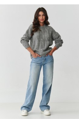 Sweter Damski Model S169 Grey Melange - Makadamia - uniwersalny