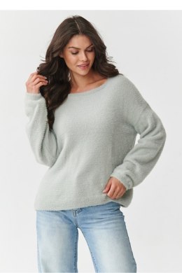 Sweter Damski Model S171 Light Grey - Makadamia - uniwersalny