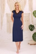 Koszulka nocna Halka Model Langu wiskoza Navy Blue - Kalimo - s