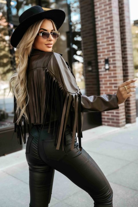 Kurtka Damska Model 624-4 Czekolada - Numoco - uniwersalny