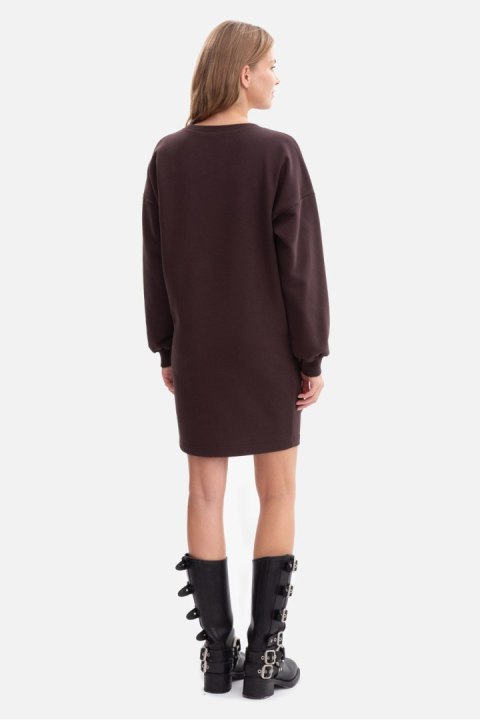Sukienka Model B298 Gorzka Czekolada - BeWear - S/M