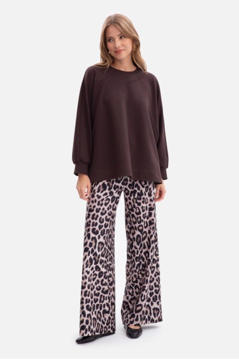 Bluza Damska Model B306 Gorzka Czekolada - BeWear - S/M