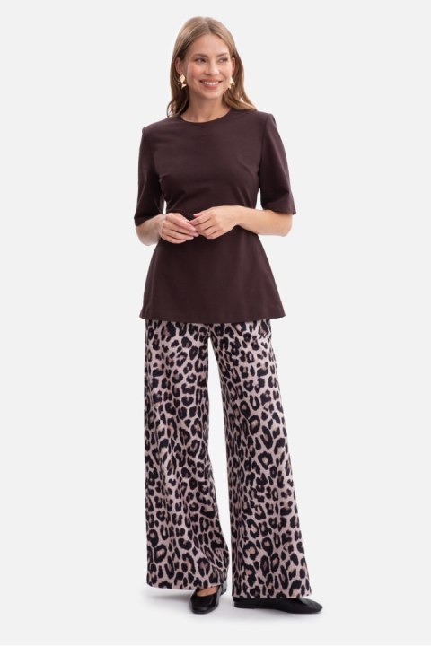 Bluzka Model B305 Gorzka Czekolada - BeWear - L