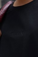 Czarna t-shirtowa sukienka oversize SELLA