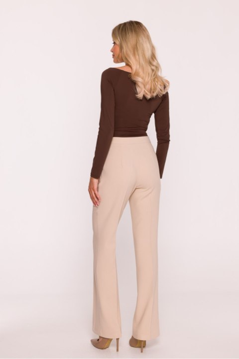 Spodnie Damskie Model S418 Beige - Stylove - XXL