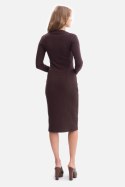 Sukienka Model B307 Gorzka Czekolada - BeWear - s