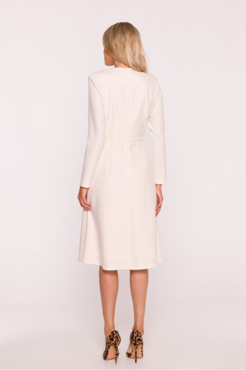 Sukienka Model S414 Kość Słoniowa - Stylove - L