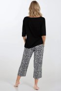 Piżama Damska Model Noir Grace Black - Momenti Per Me - XL