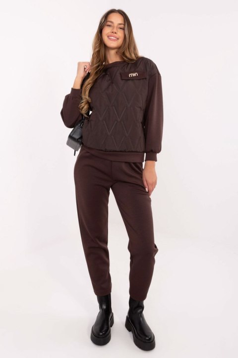 Spodnie Komplet Model IT-KMPL-9831.62 Dark Brown - Italy Moda - uniwersalny