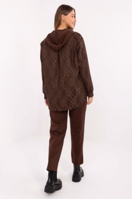 Spodnie Komplet Model IT-KMPL-9860.61 Dark Brown - Italy Moda - uniwersalny
