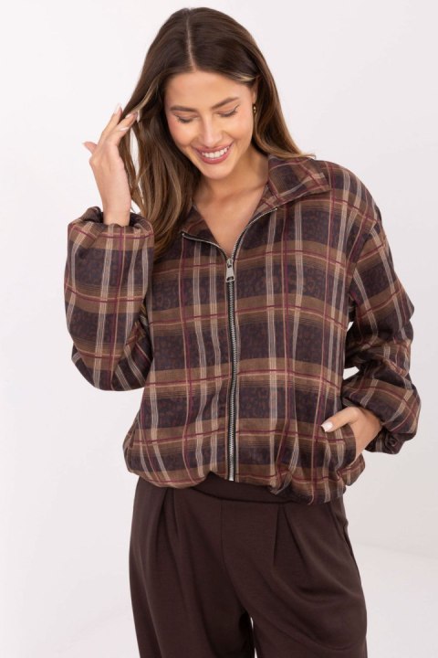 Kurtka Damska Model IT-KR-5773.23 Black/Beige - Rue Paris - uniwersalny