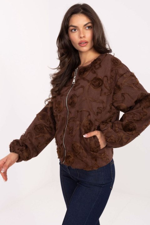 Kurtka Damska Model IT-KR-5776.66 Brown - Rue Paris - uniwersalny