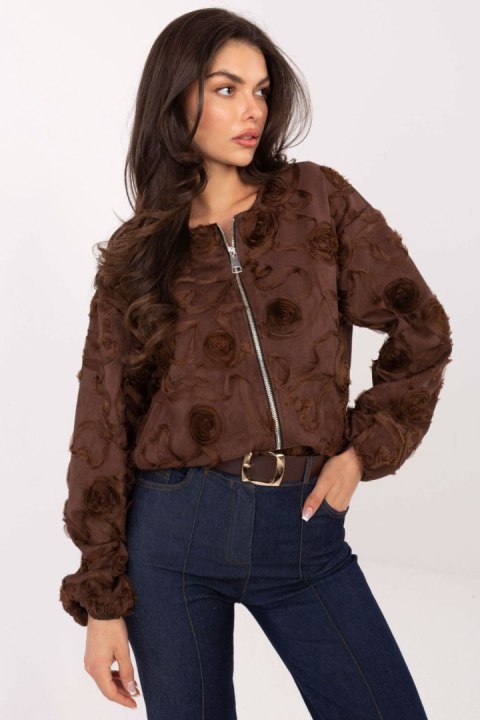 Kurtka Damska Model IT-KR-5776.66 Brown - Rue Paris - uniwersalny