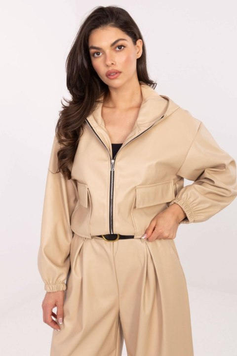 Kurtka Damska Model IT-KR-FL9729.15P Beige - Rue Paris - uniwersalny