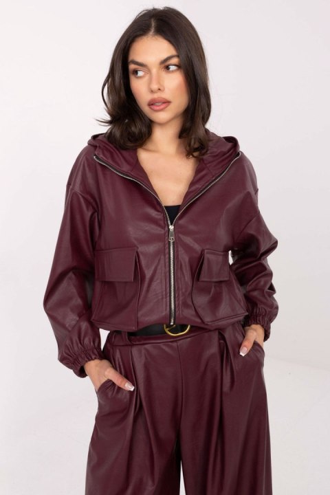 Kurtka Damska Model IT-KR-FL9729.15P Bordo - Rue Paris - uniwersalny