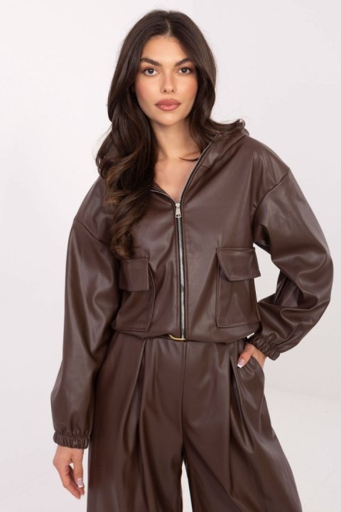 Kurtka Damska Model IT-KR-FL9729.15P Brown - Rue Paris - uniwersalny