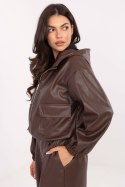 Kurtka Damska Model IT-KR-FL9729.15P Brown - Rue Paris - uniwersalny