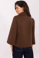 Płaszcz Damski Model IT-KR-FL8159.24 Brown - Rue Paris - uniwersalny