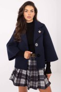 Płaszcz Damski Model IT-KR-FL8159.24 Navy - Rue Paris - uniwersalny