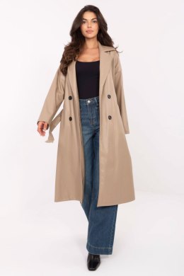 Płaszcz Damski Model IT-PL-A8393.81 Beige - Rue Paris - uniwersalny