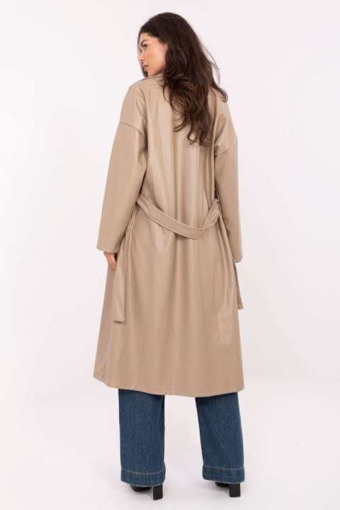 Płaszcz Damski Model IT-PL-A8393.81 Beige - Rue Paris - uniwersalny