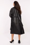 Płaszcz Damski Model IT-PL-A8393.81 Black - Rue Paris - uniwersalny