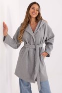 Płaszcz Damski Model IT-PL-A9587.00 Grey - Rue Paris - uniwersalny