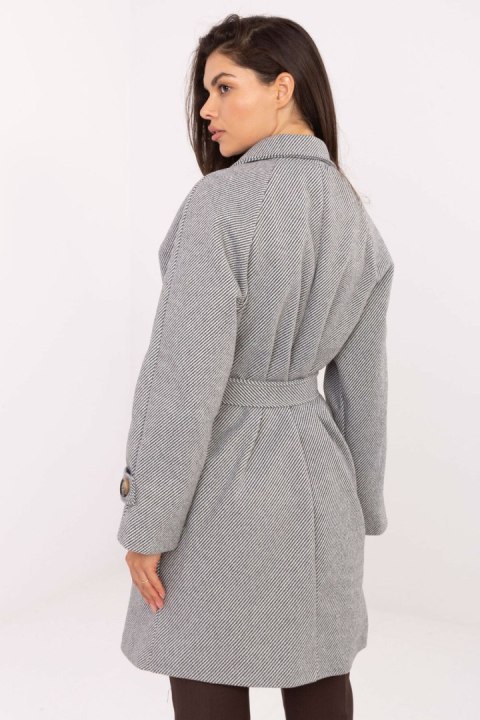 Płaszcz Damski Model IT-PL-A9589.58 White/Grey - Rue Paris - uniwersalny